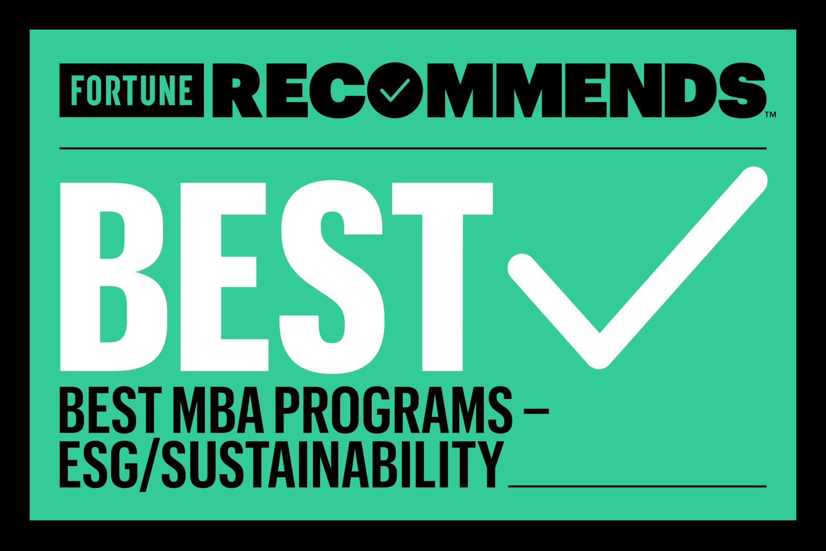 Best MBA Programs for 2025 — Sustainability | Fortune Education
