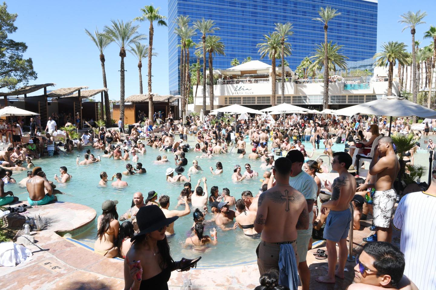 A general view at The Élia Beach Club Grand Opening At Virgin Hotels Las Vegas