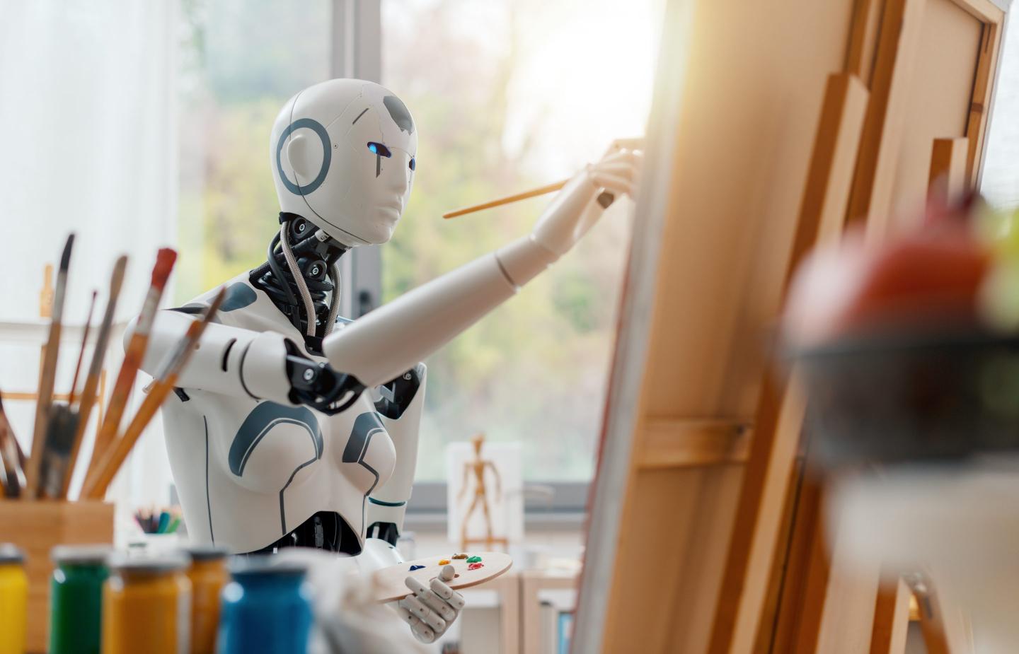 Art made by humanoid robot sells for $1 million at auction