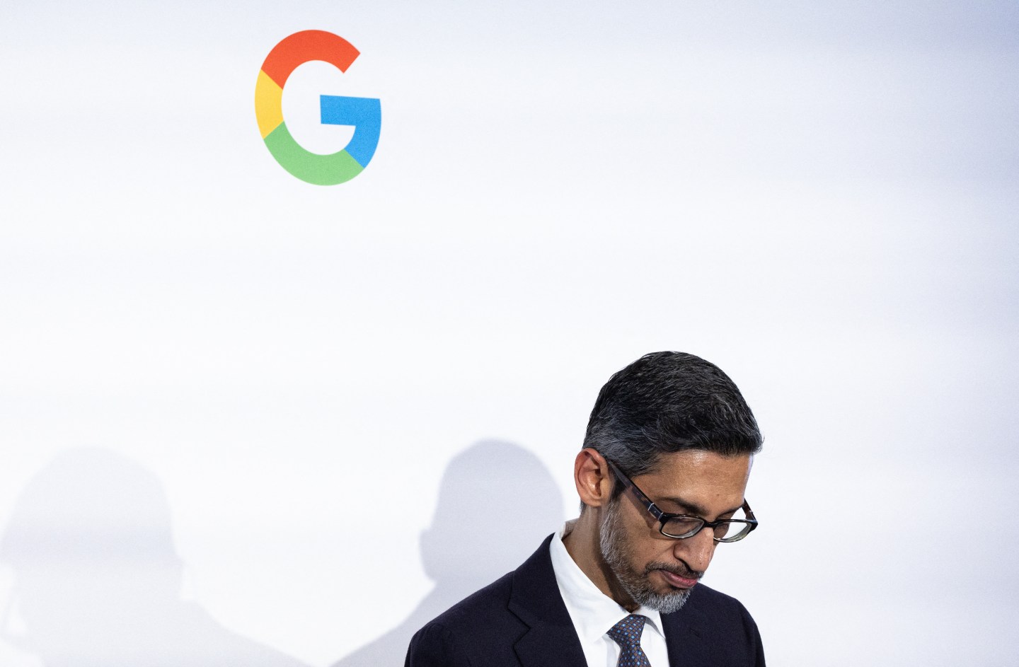 Alphabet and Google CEO Sundar Pichai during a company event in Paris on February 15, 2024. (Photo by Alain Jocard/AFP/Getty Images)