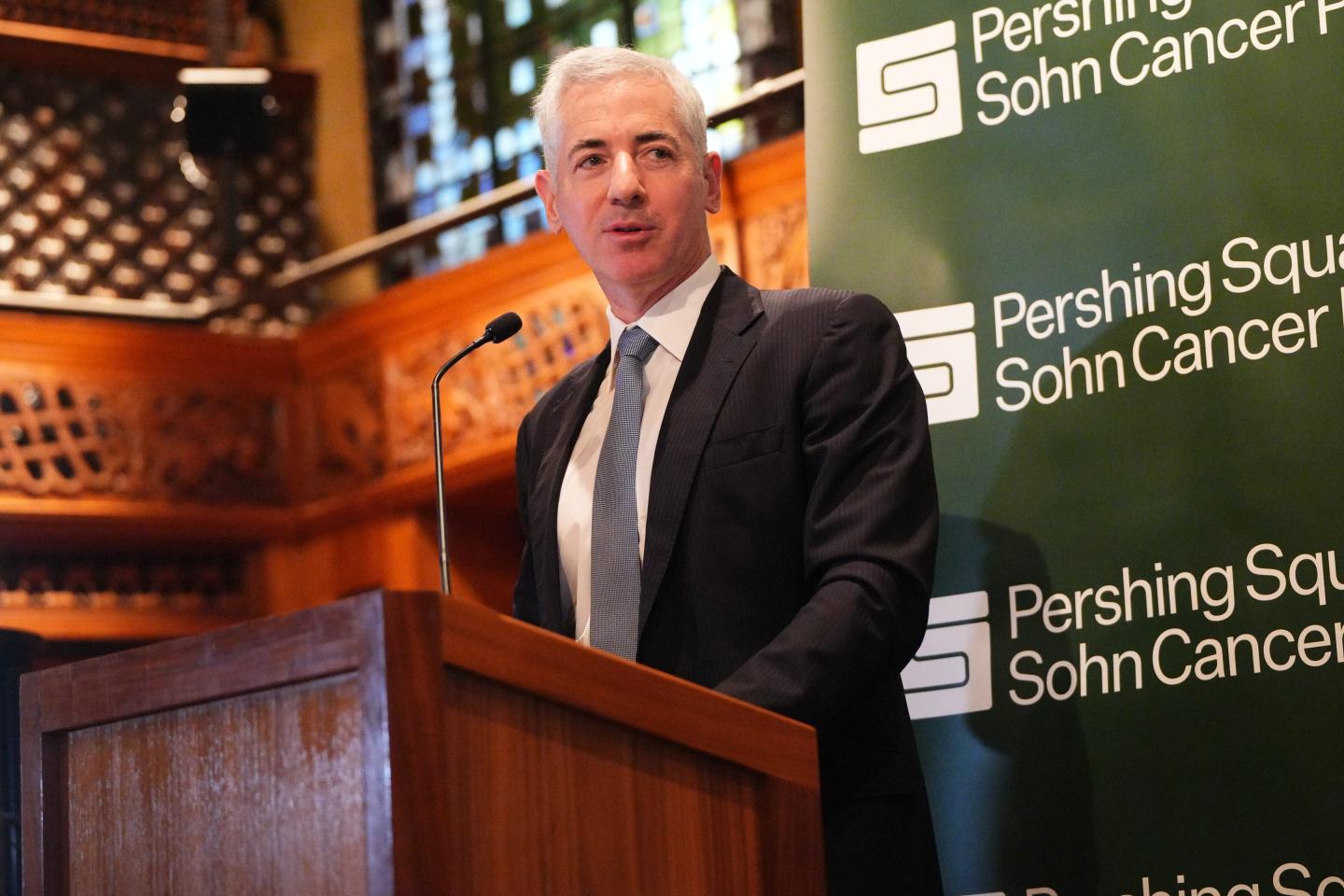 Bill Ackman speaks at The 2024 Pershing Square Foundation Prize Dinner at the Park Avenue Armory at the Park Avenue Armory on June 17, 2024 in New York City.