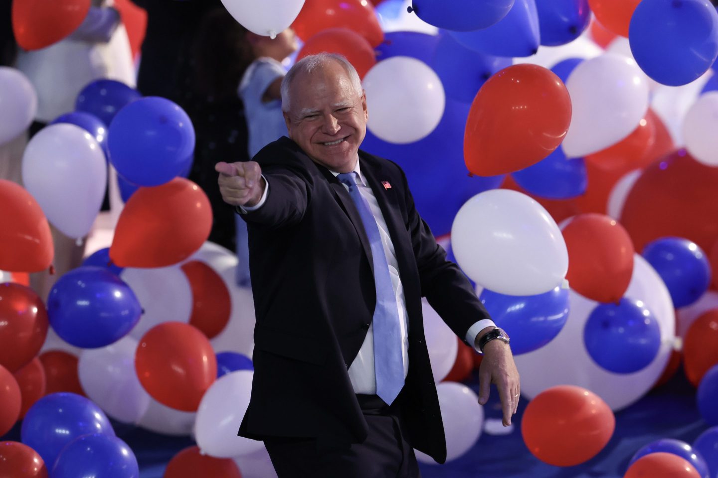 Democratic vice presidential nominee Minnesota Gov. Tim Walz