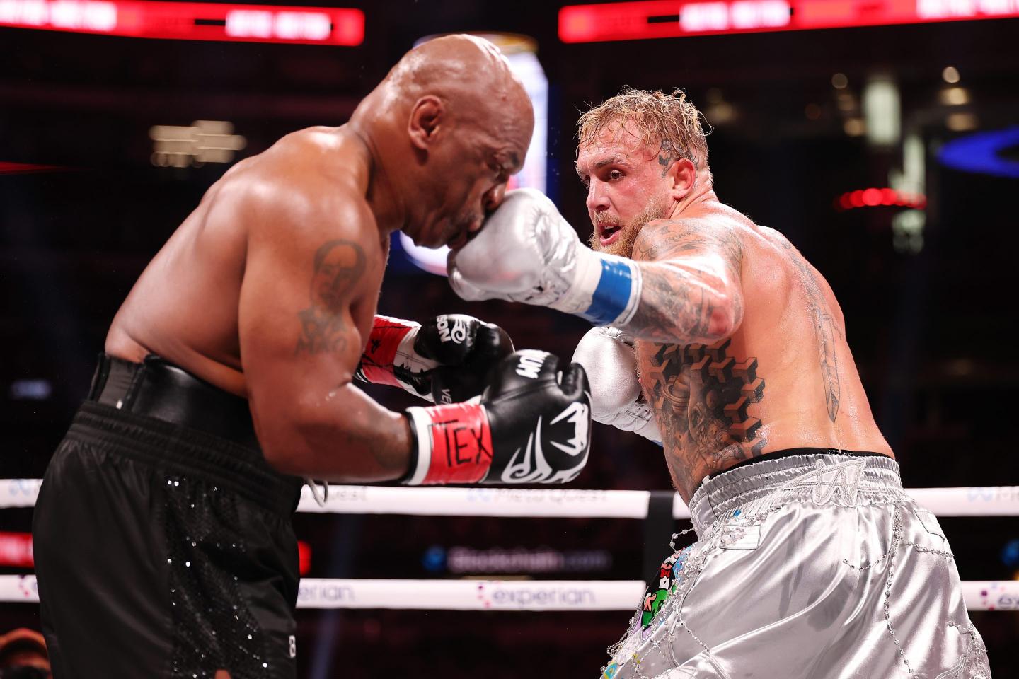 Mike Tyson and Jake Paul