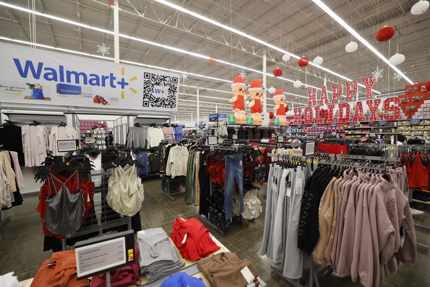 Walmart clothing section