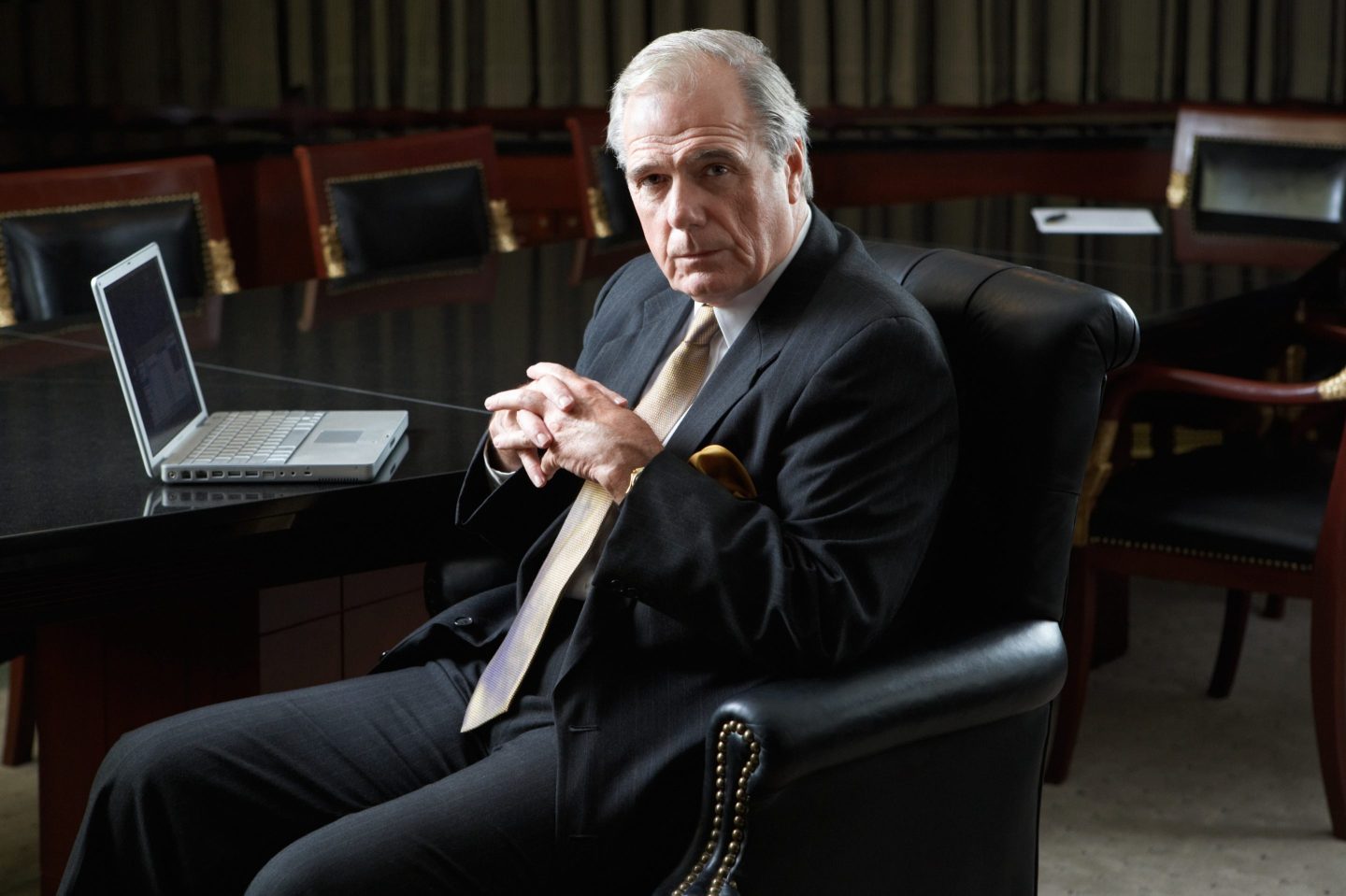 CEO at a boardroom table