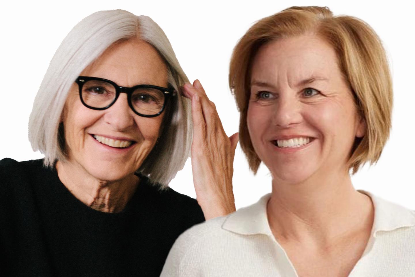 Eileen Fisher, left, and Lisa Williams, CEO of Fisher's eponymous brand. 