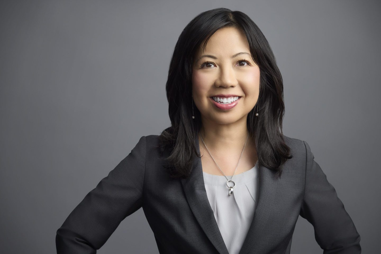 businesswoman smiling for a photo portrait