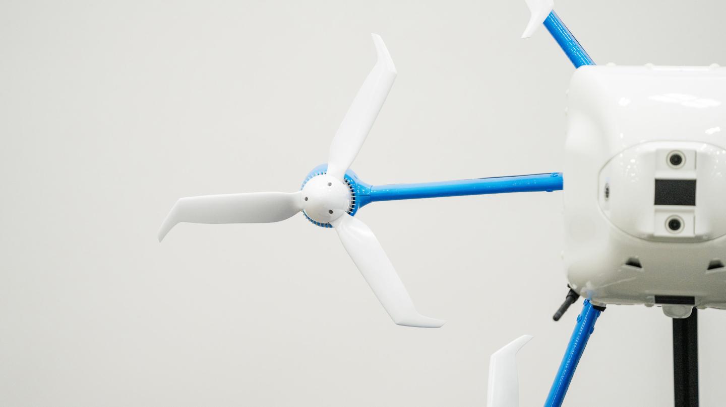 A photo showing detail of Amazon's MK30 delivery drone. (Courtesy: Amazon)