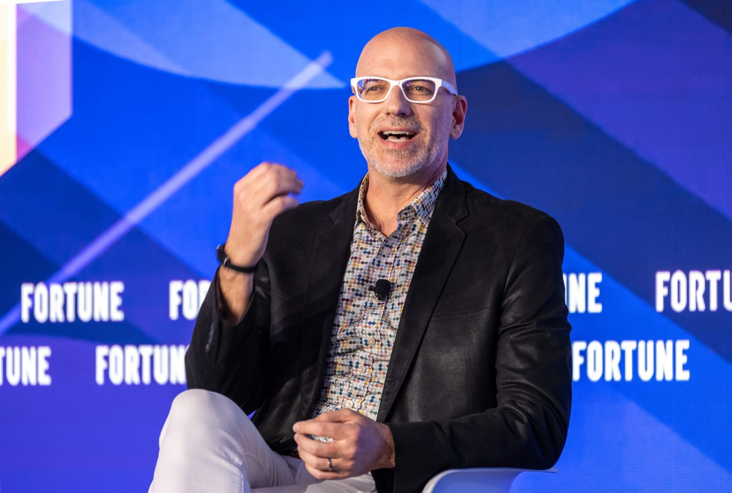 Dan Makoski, former chief design officer, UnitedHealth Group, speaking at Fortune’s Brainstorm Design conference at the MGM Cotai in Macau, on Dec. 5, 2024.