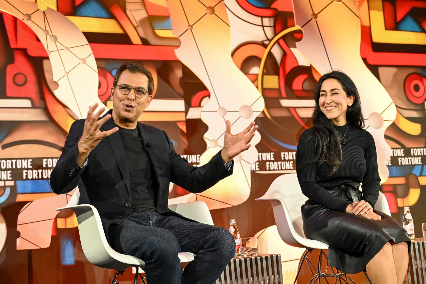 Visa president of technology Rajat Taneja (left) and FPV Ventures cofounder and managing partner Pegah Ebrahimi.