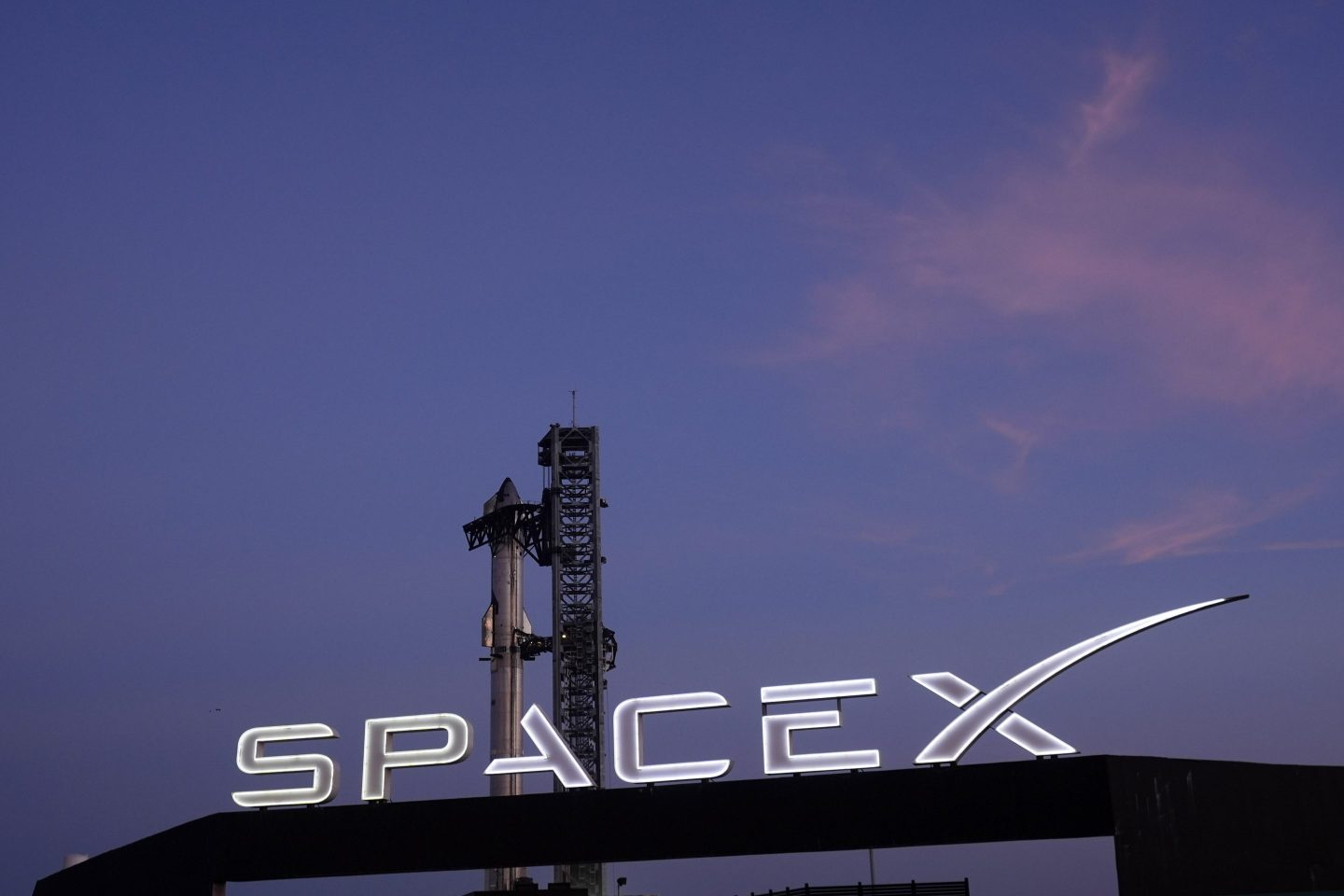 SpaceX's mega rocket Starship prepares for a test flight from Starbase in Boca Chica, Texas, on Nov. 18, 2024.