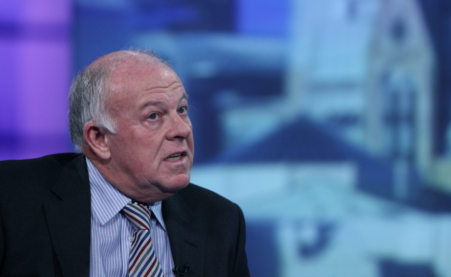 Peter Hargreaves, executive director of Hargreaves Lansdown Plc, speaks during a television interview in London, U.K., on Friday, Oct. 15, 2010.