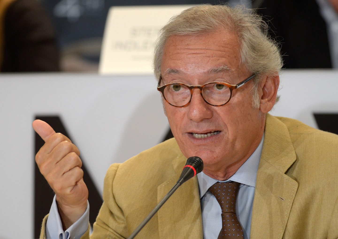 Isak Andic at the Mango Fashion Awards press conference in 2012.