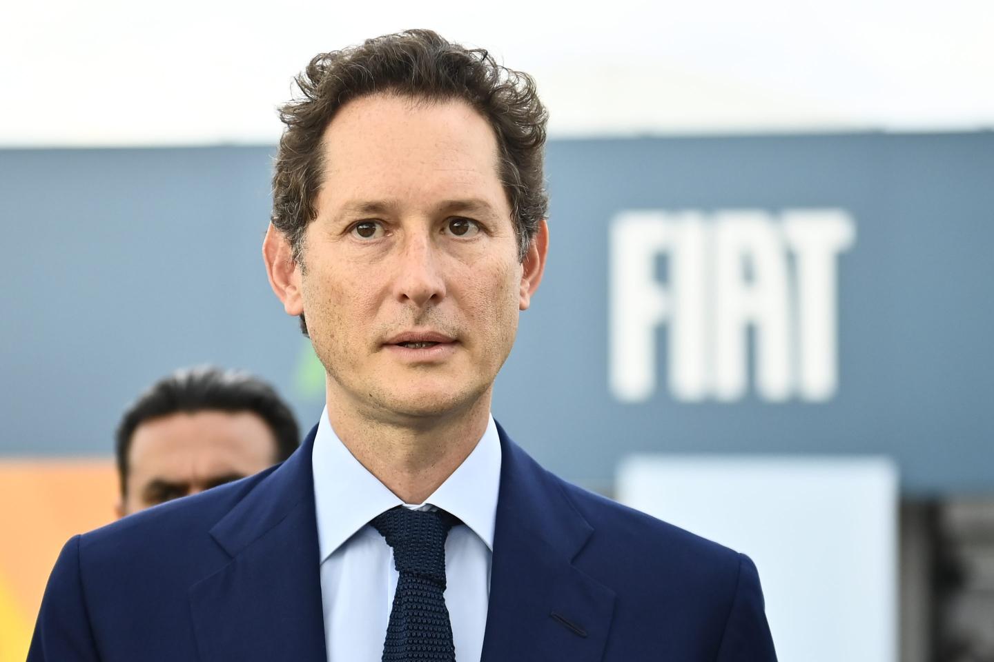 John Elkann, President of Stellantis attends during the "Fiat, The Future Is On Track" press presentation of the new Fiat Topolino