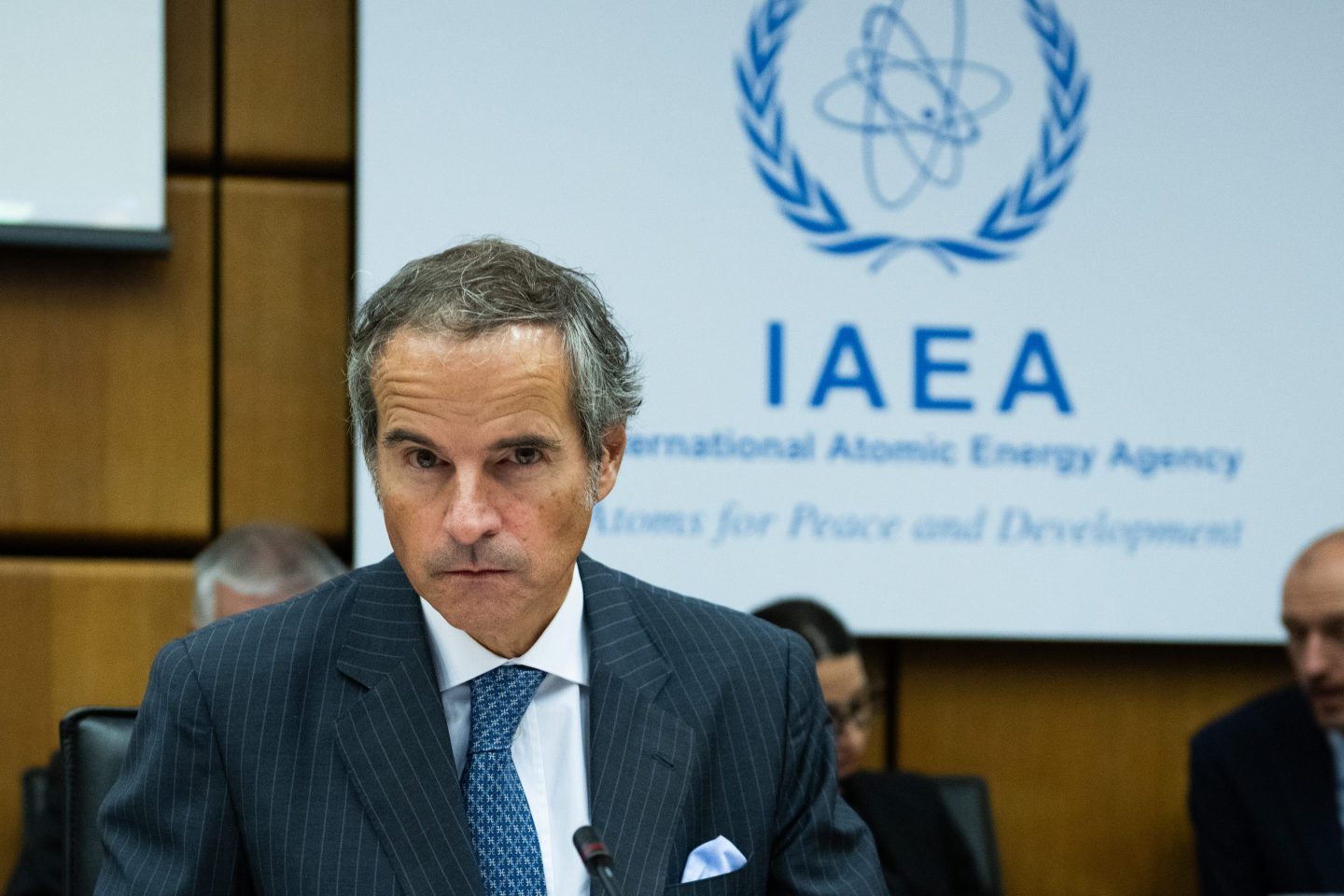 Rafael Grossi, Director General of the International Atomic Energy Agency, at IAEA headquarters in Vienna in 2023.