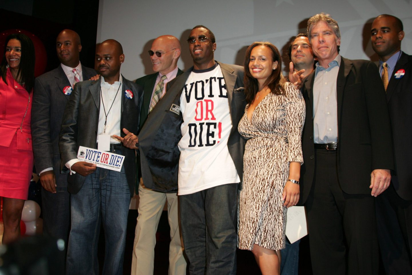 Sean Combs and the Citizen Change Staff in 2004.