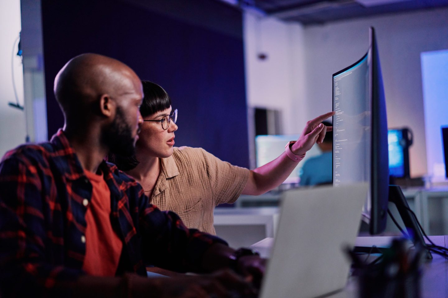 Employees use AI at work.