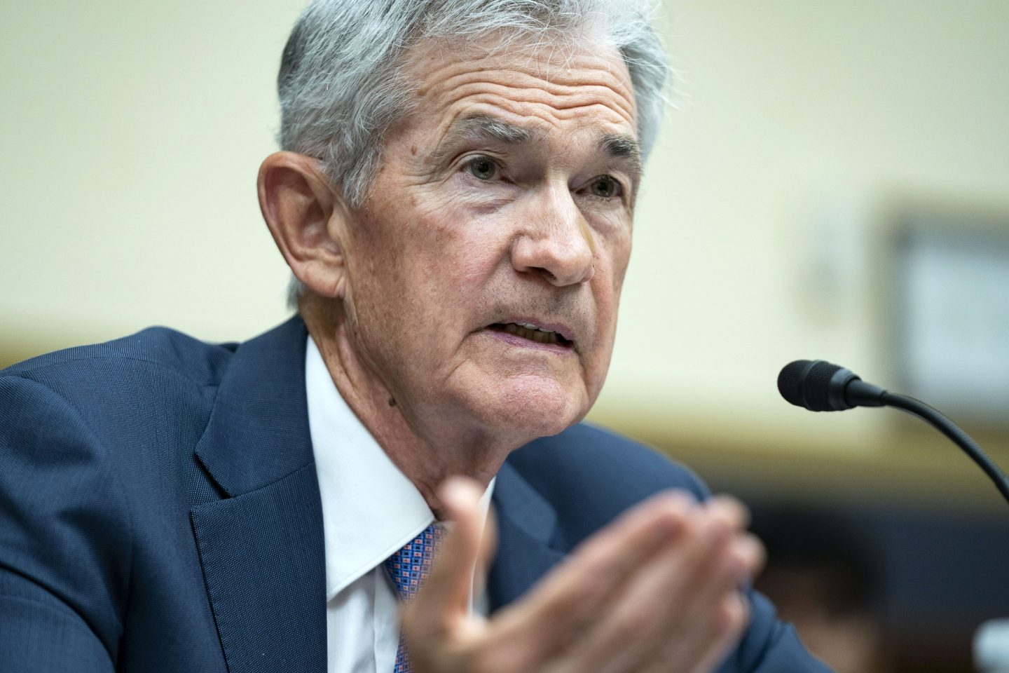 Federal Reserve Bank Chair Jerome Powell speaks during a House Financial Services Committee hearing on the Federal Reserve's Semi-Annual Monetary Policy Report at the U.S. Capitol on July 10, 2024 in Washington, DC.