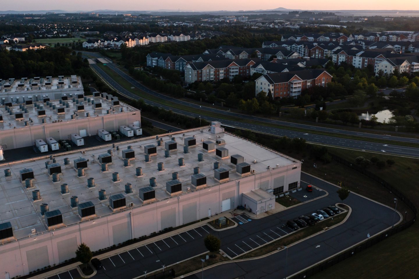 An Amazon Web Services data center in Ashburn, Virginia