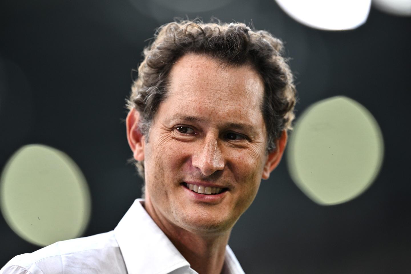 John Elkann attends a Juventus football match