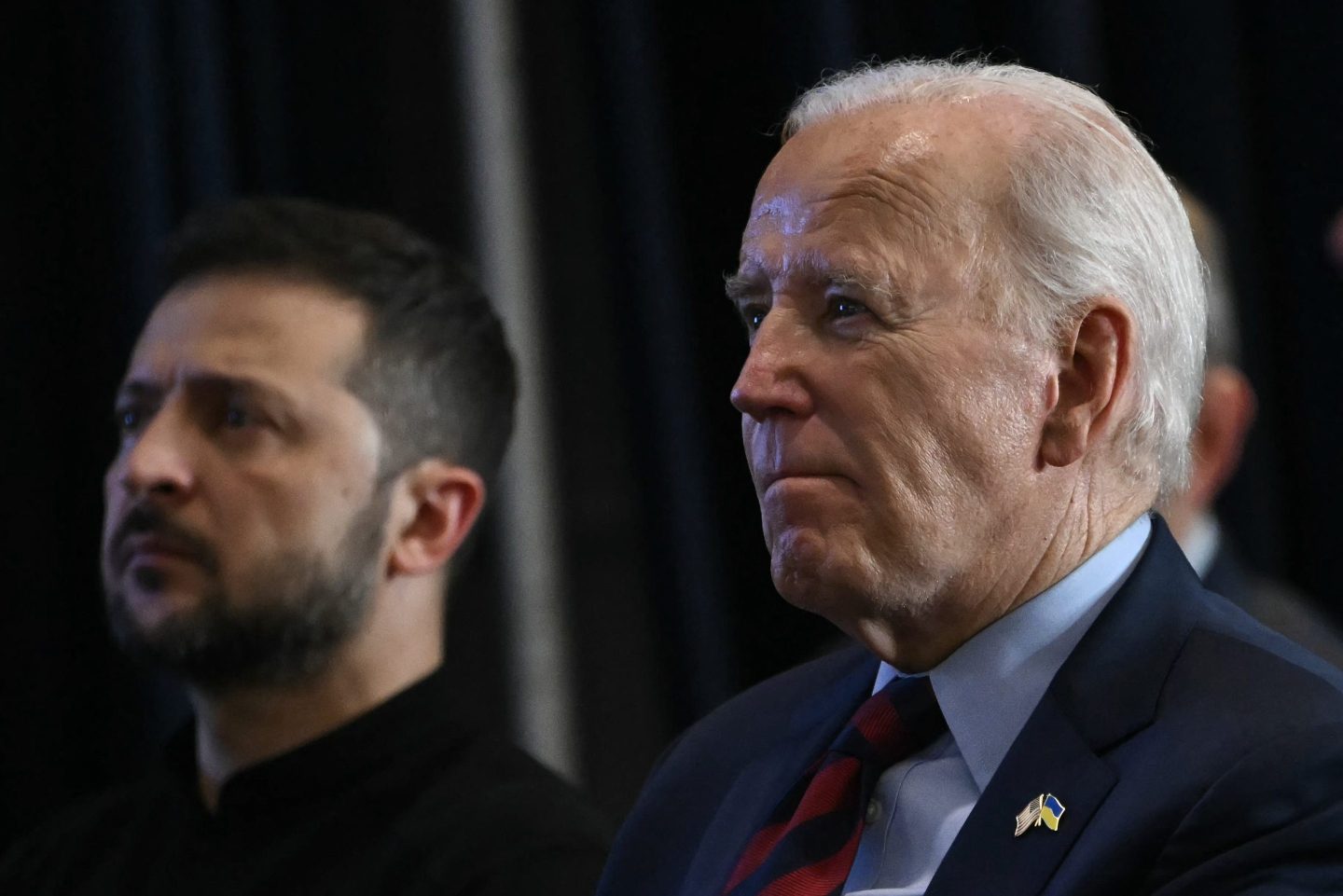 Ukrainian President Volodymyr Zelensky and US President Joe Biden