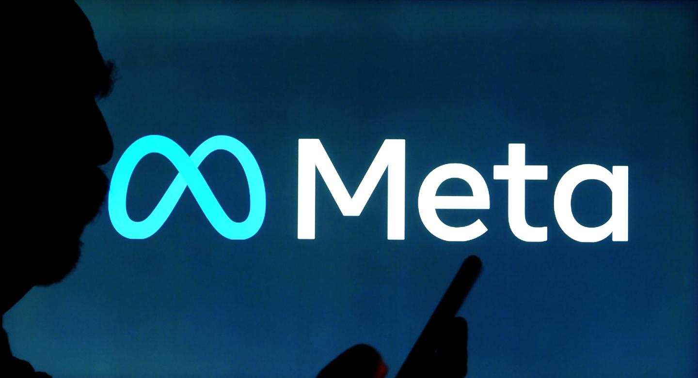Meta Platforms Inc. logo seen displayed on a monitor