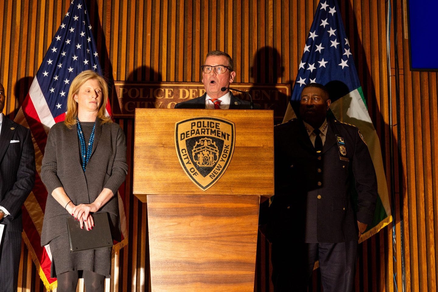 New York City Chief of Detectives Joseph Kenny speaking to reporters on Wednesday.