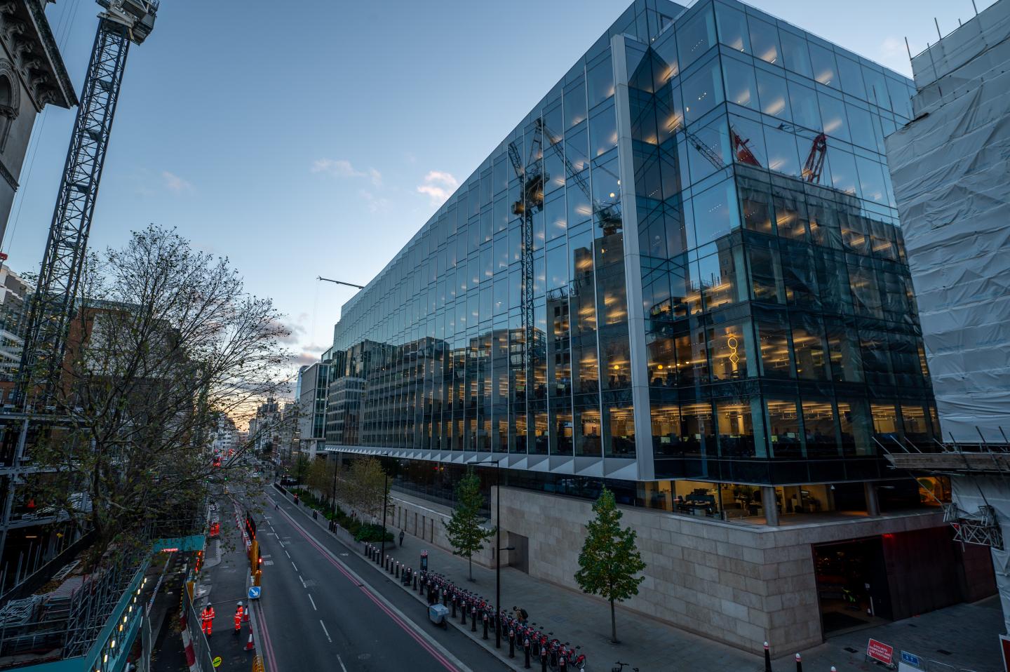 A general exterior view of Goldman Sachs International bank, 25 Shoe Lane, on November 25, 2024, in London, United Kingdom. (Photo by John Keeble/Getty Images)
