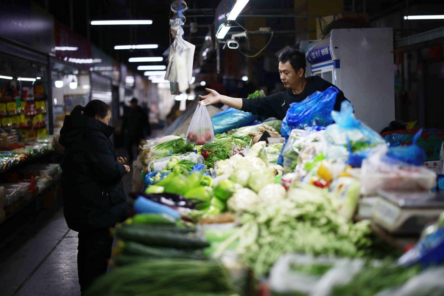 China's consumer spending growth has lagged industrial production since the pandemic. 