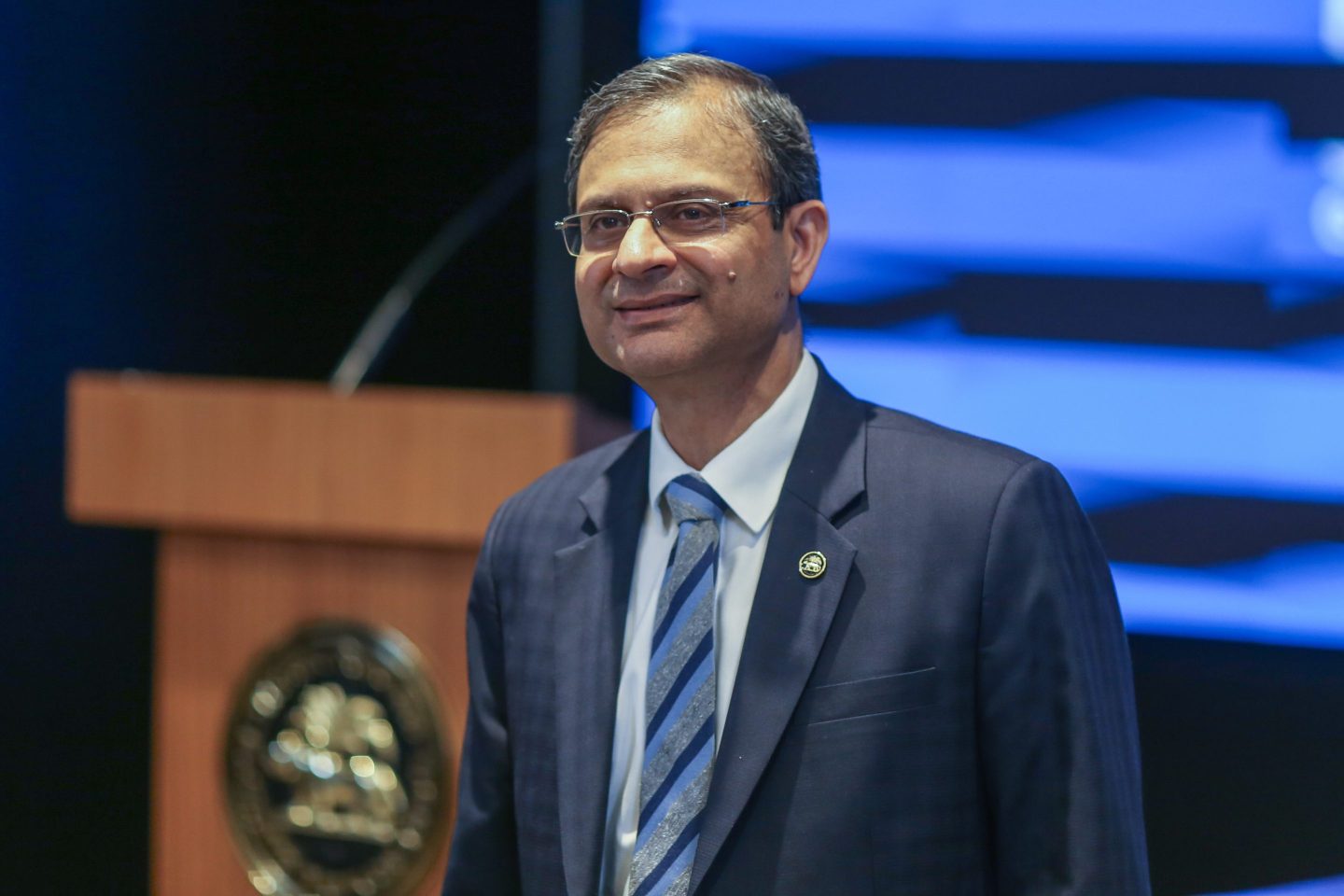 Sanjay Malhotra, governor of the Reserve Bank of India, during a news conference in Mumbai on Dec. 11, 2024. 