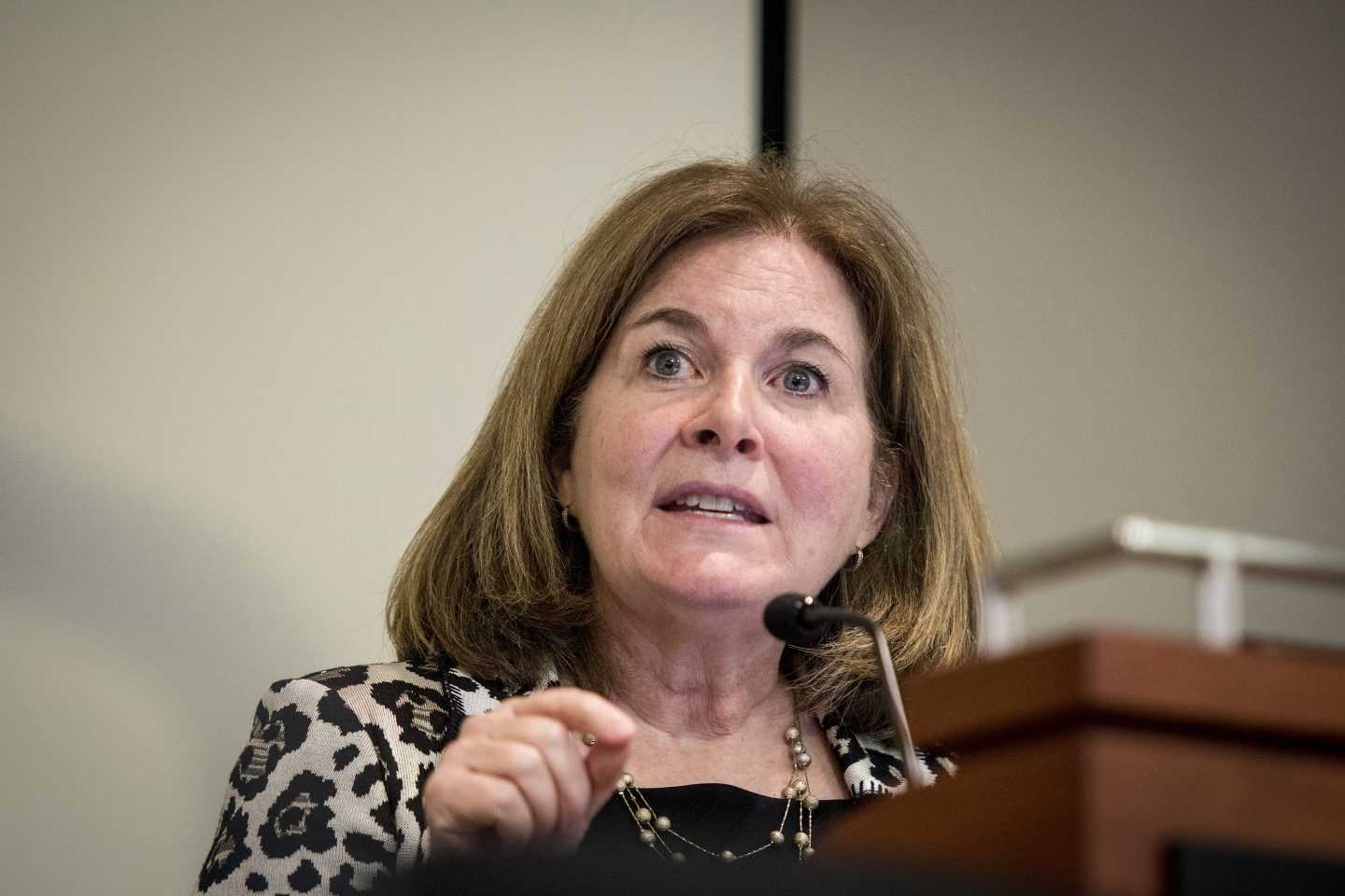 Esther George, former president and chief executive officer of the Kansas City Federal Reserve Bank, in 2016.