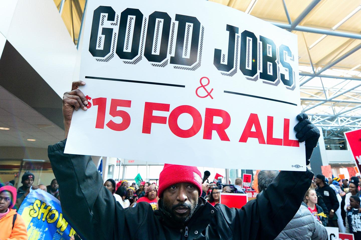 Protesters rally