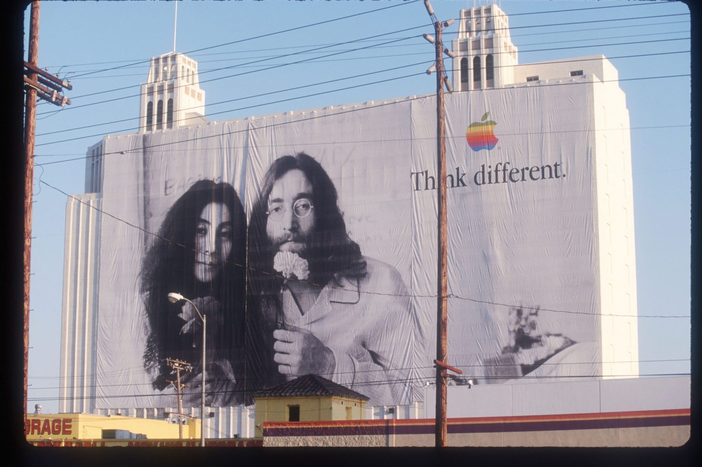 John Lennon and Yoko Ono in Apple ad