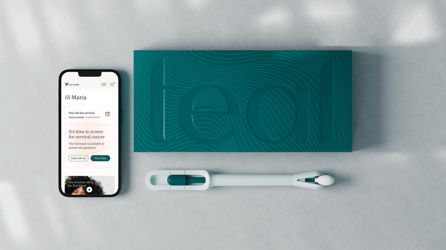 Teal Health's home cervical cancer test.