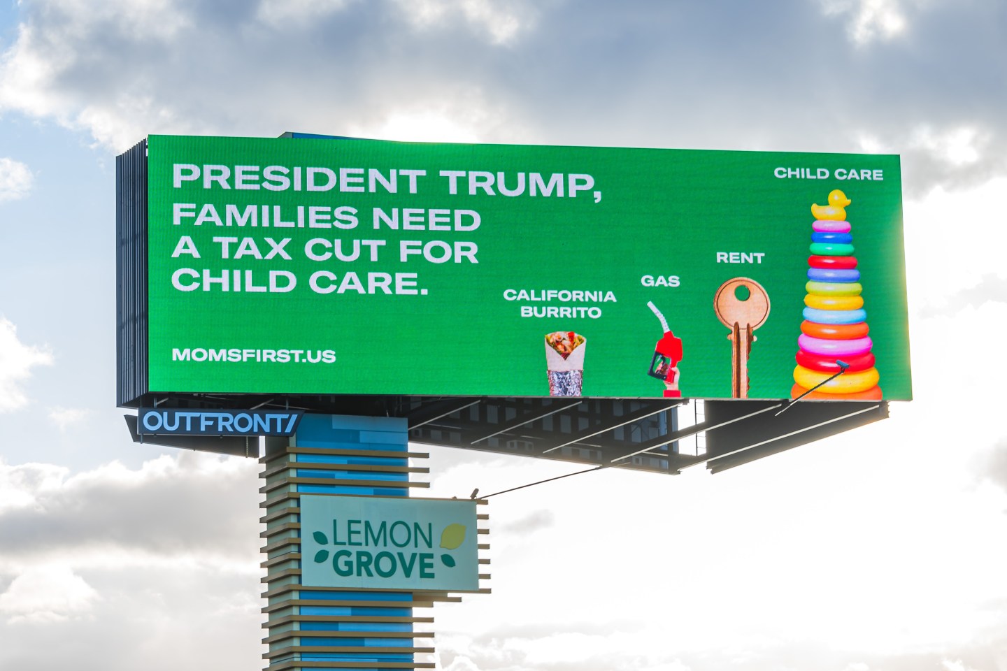 Moms First billboard