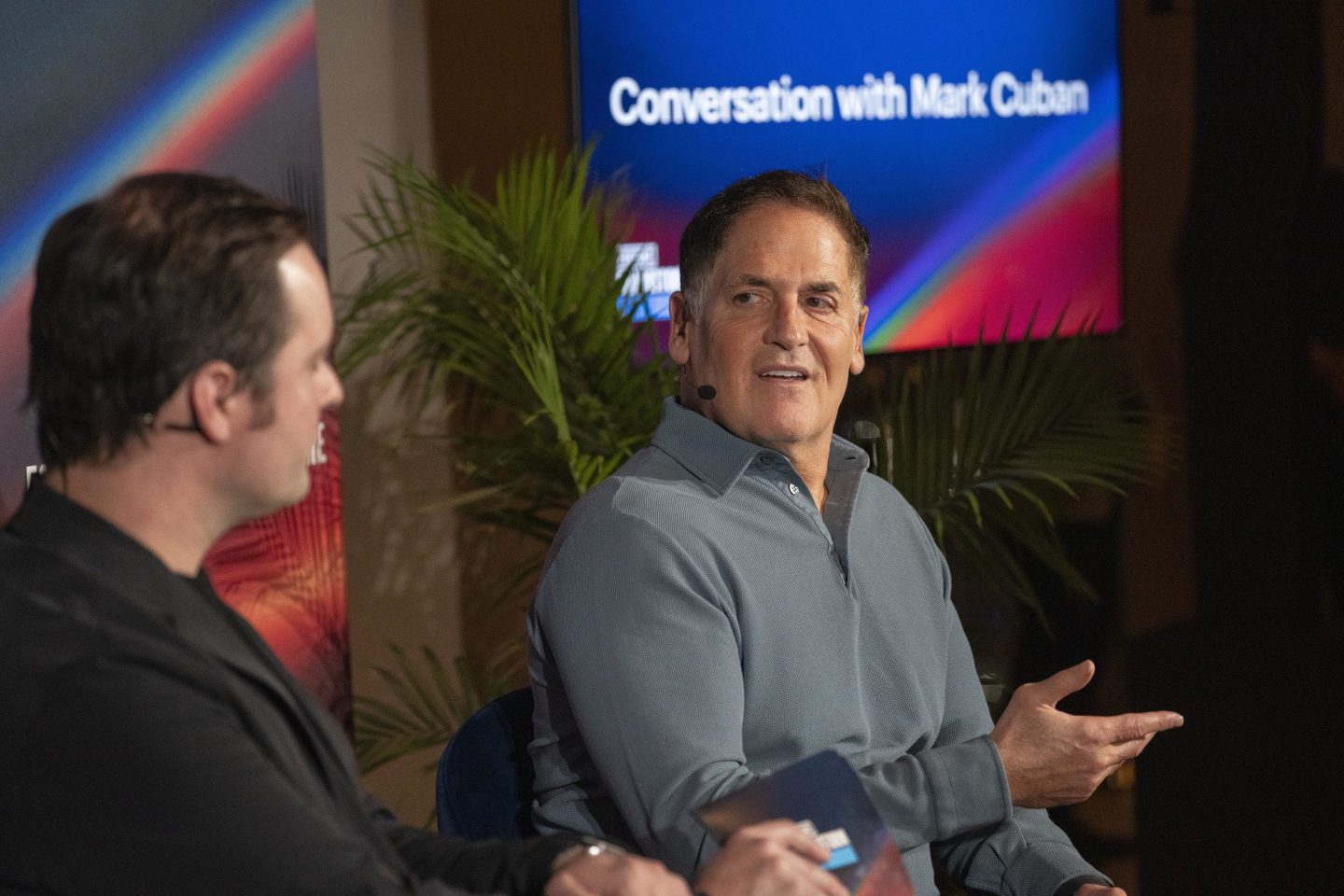 Mark Cuban at Fortune's 2025 Brainstorm Tech Dinner at CES.