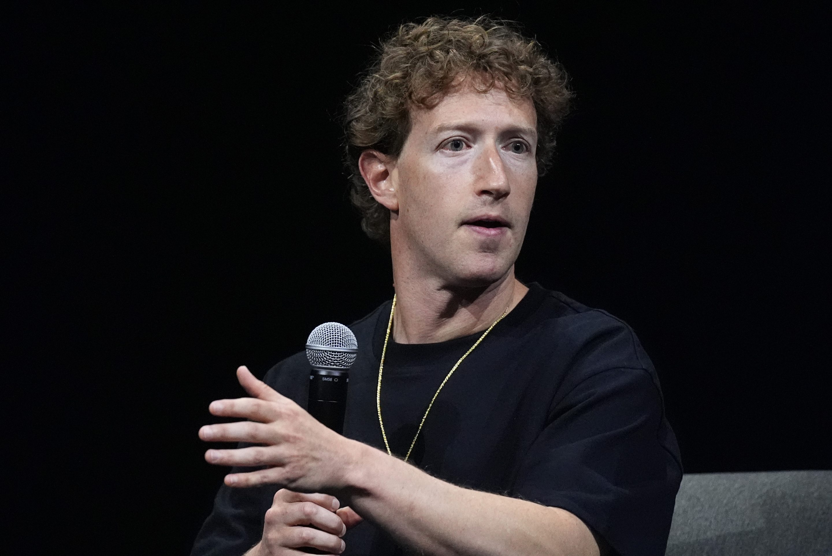 Mark Zuckerberg, CEO of Meta, at SIGGRAPH 2024, the premier conference on computer graphics and interactive techniques, on July 29, 2024, in the Colorado Convention Center in downtown Denver.