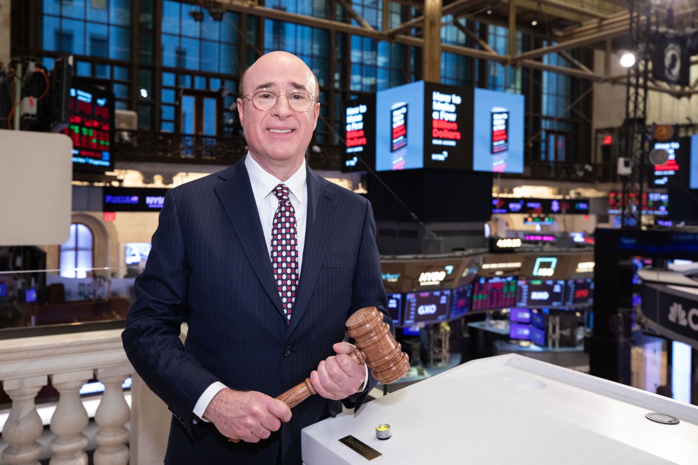 Brad Jacobs at The New York Stock Exchange.