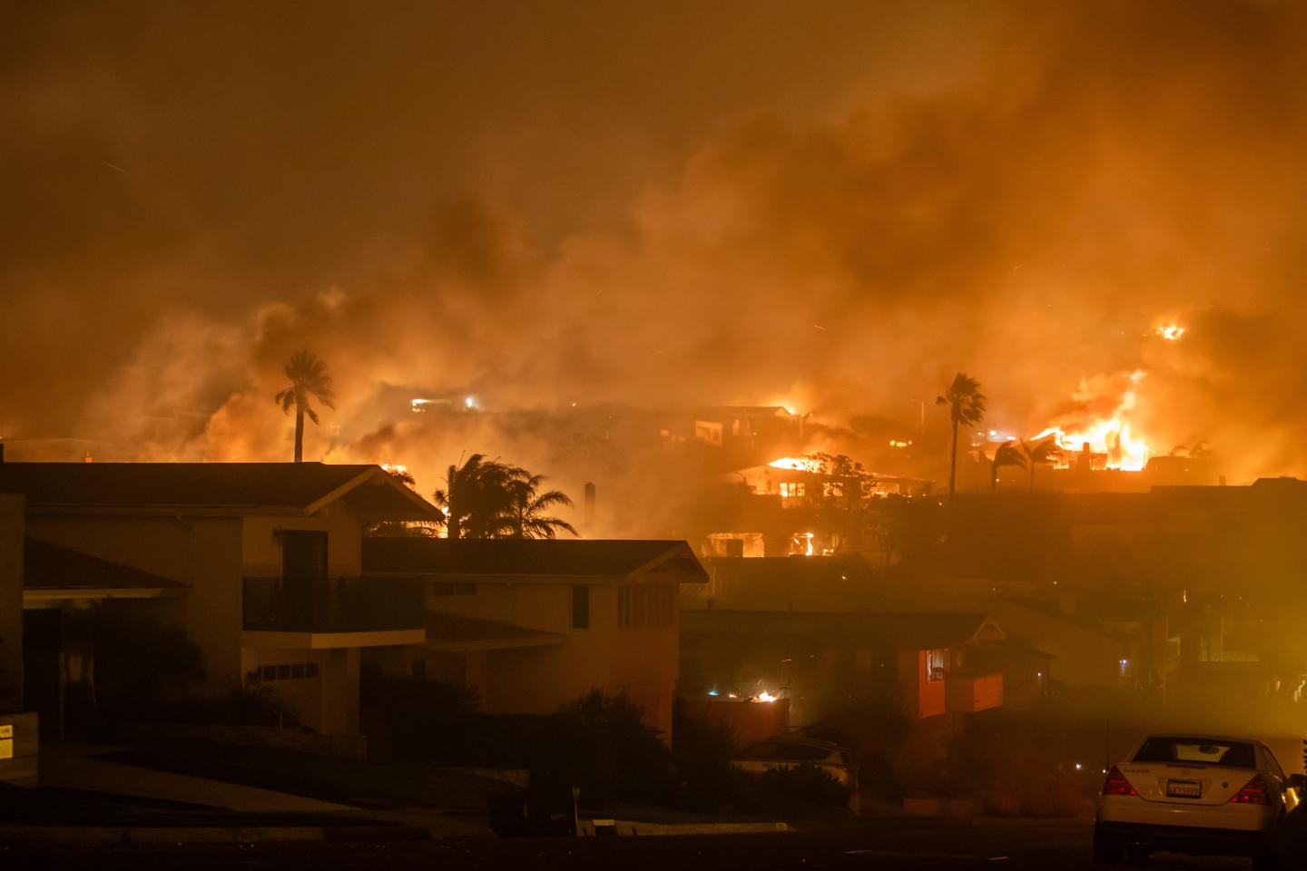 Powerful Winds Fuel Multiple Fires Across Los Angeles Area