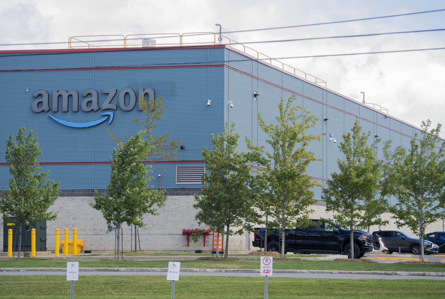 An Amazon warehouse and distribution centre in an industrial park in Montreal, Quebec, Canada, on Sept. 1, 2022.