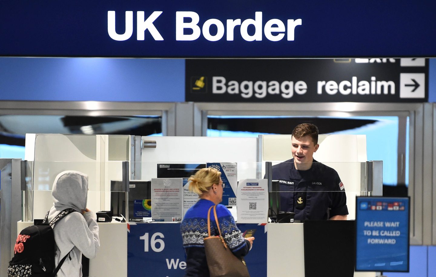 Previously, most visitors not requiring a visa could arrive at a British airport and proceed through immigration control with their passport.