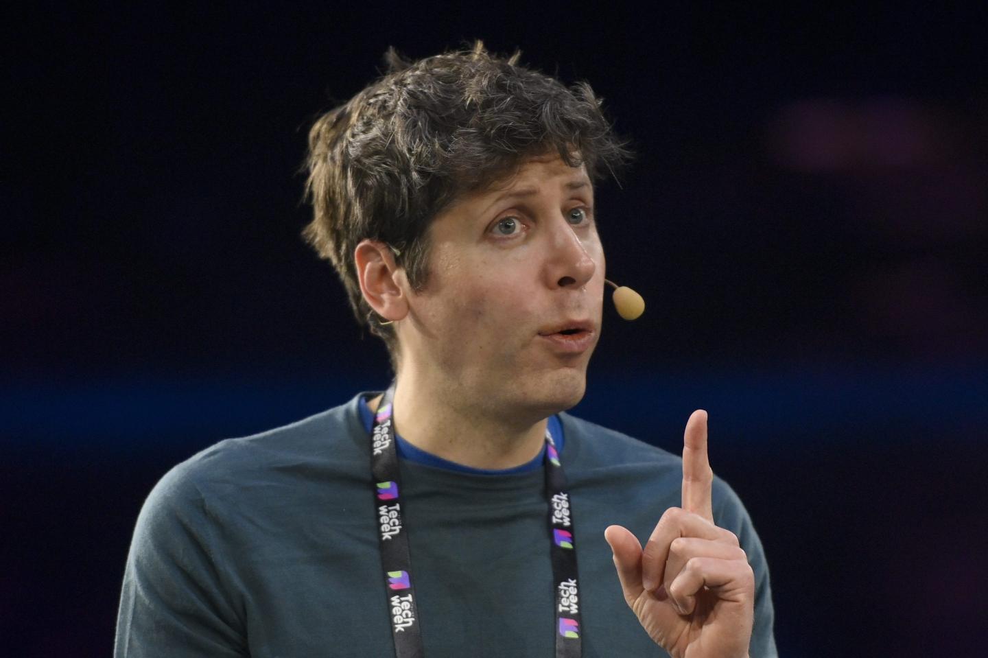 Sam Altman Co-founder and CEO of OpenAI speaks during the Italian Tech Week 2024 at OGR Officine Grandi Riparazioni on September 25, 2024 in Turin, Italy.