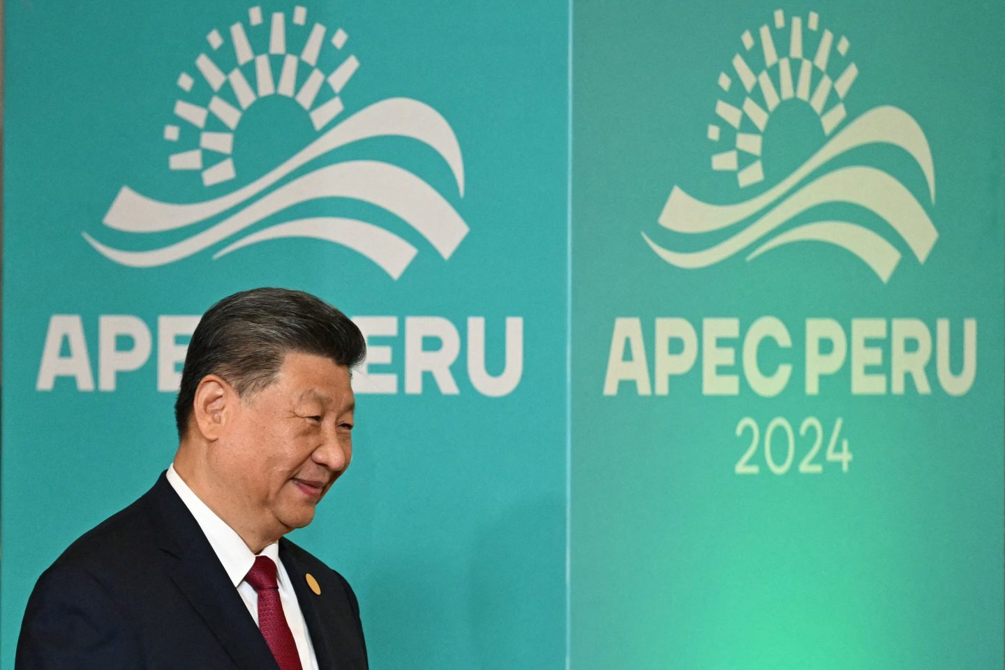 China's President Xi Jinping arrives at the APEC Economic Leaders' Meeting (AELM) at the Convention Centre in Lima, on Nov. 16, 2024.