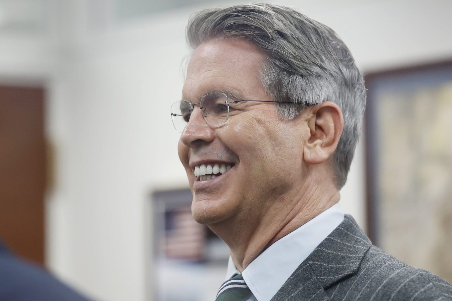 Treasury secretary nominee Scott Bessent in the Hart Senate Office Building on Dec. 11.