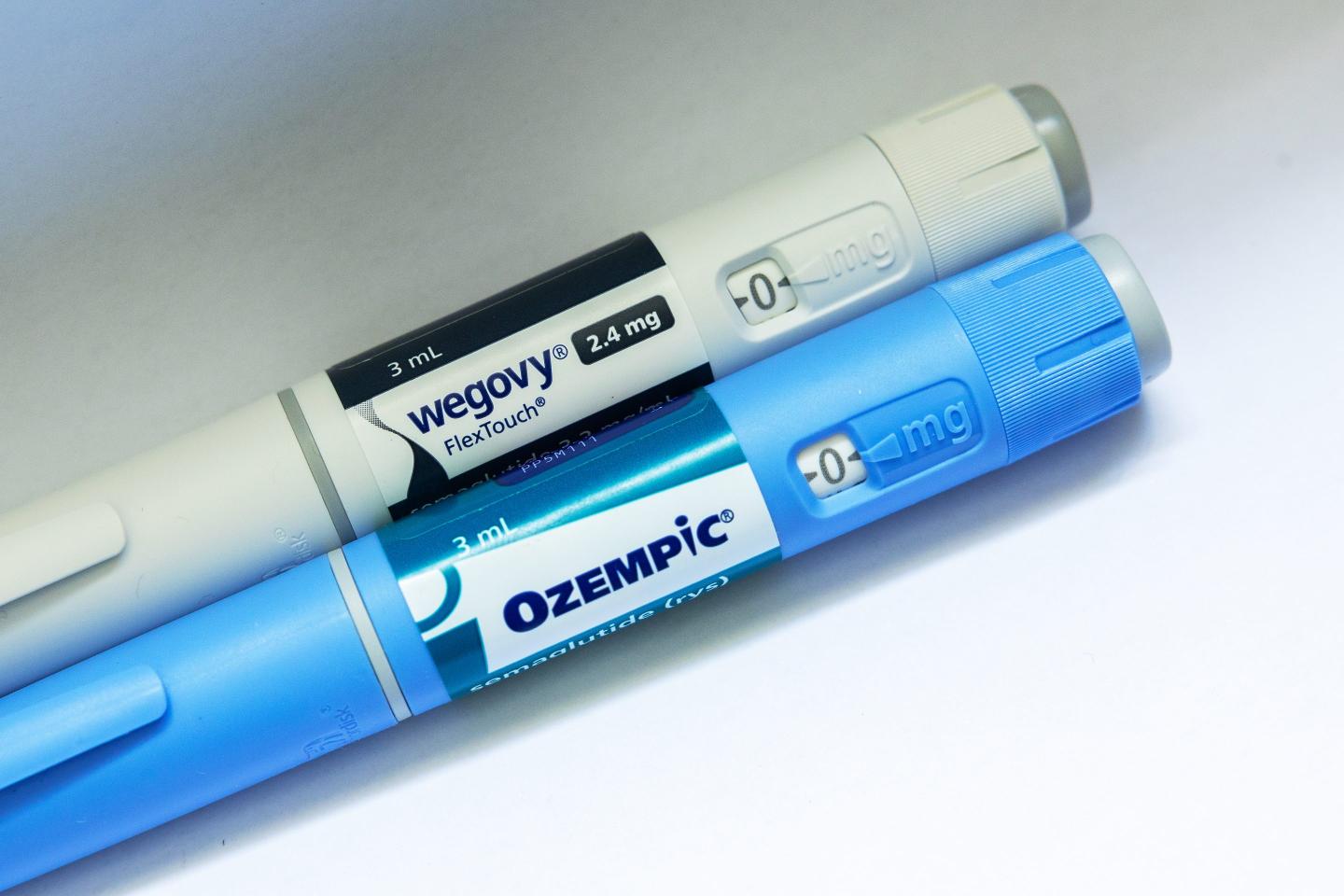 Ozempic and Wegovy medications side by side