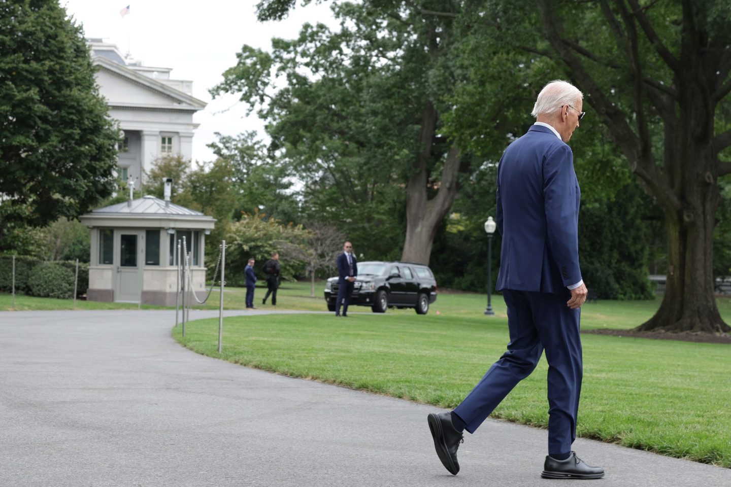 President Biden Departs The White House For Wisconsin.