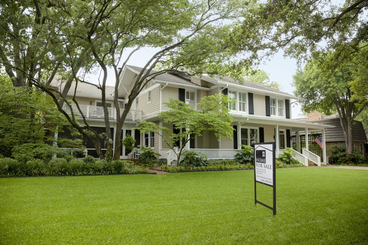 Exterior view of home for sale.