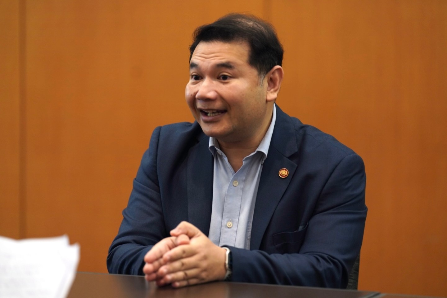 Rafizi Ramli, Malaysia's Minister of Economy, speaking at the Kuala Lumpur Convention Centre in Kuala Lumpur on Jan. 8, 2024.