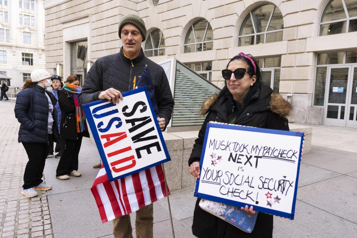 Trump administration puts all but a fraction of USAID workers on leave and fires 1,600 in U.S.