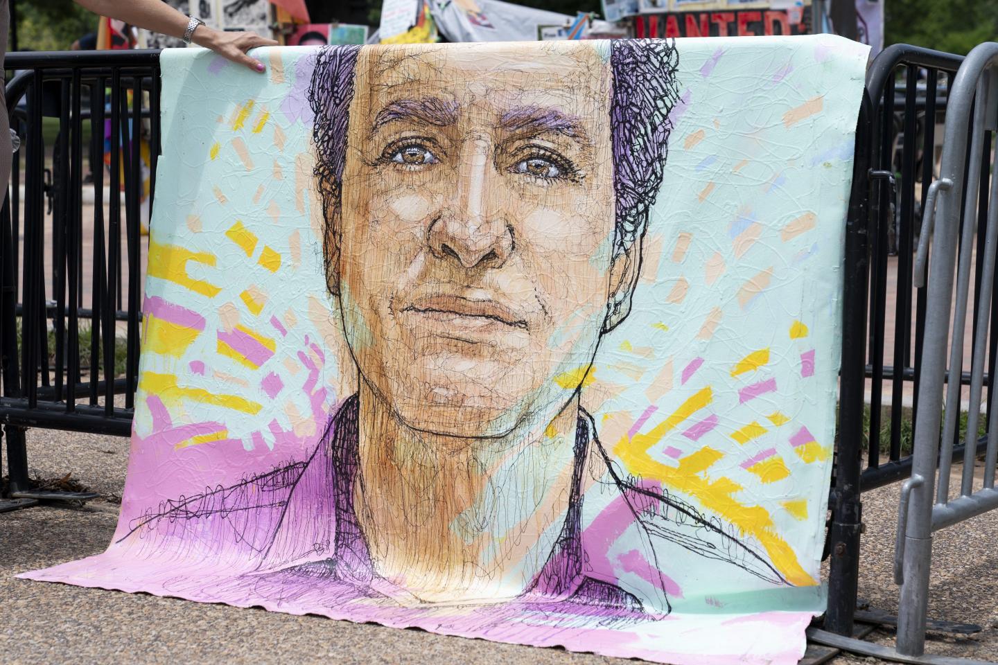 A hand-drawn portrait of American teacher Marc Fogel